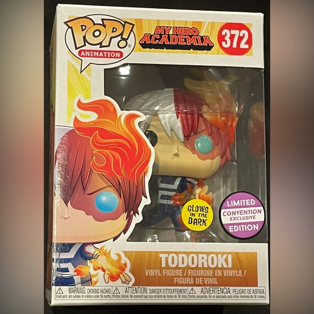 Funko POP! #372 Todoroki glow in the dark limited edition con exclusive NIB